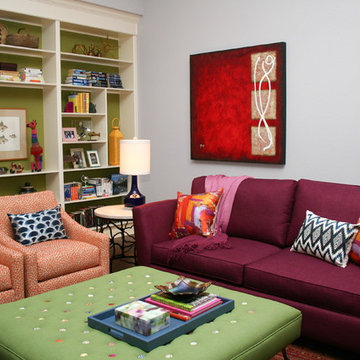 Colorful, Modern Living Room