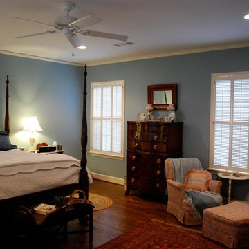 Traditional Bedroom with Traditional Shutters