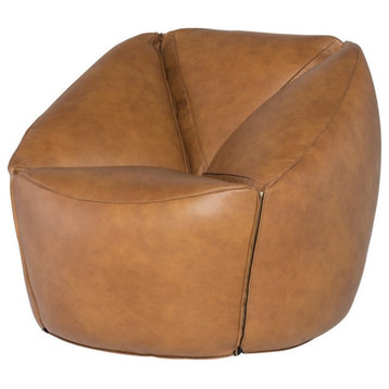 Galena Occasional Chair Brown Leather