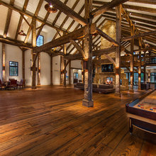 Lodge interior paint and wood