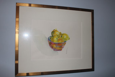 " Bowl of Lemons" Original framed watercolor by Marty Spence