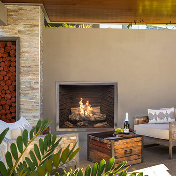 TC42 Outdoor gas fireplace