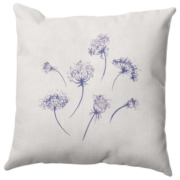Just Dandy Pillow, Purple, 16"x16"