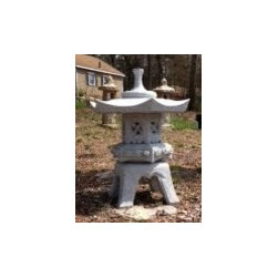 Granite Yukimi Lantern - Outdoor Decor