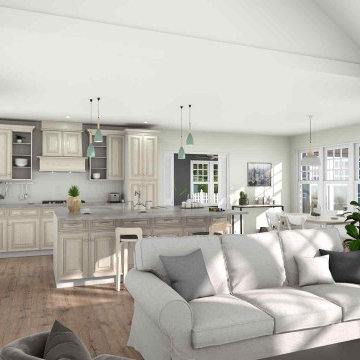 3D render - Traditional kitchen