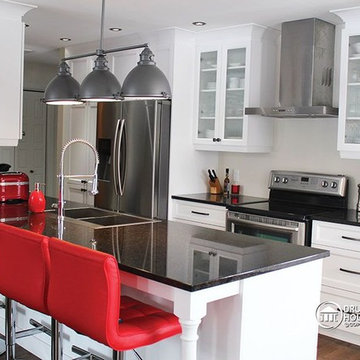 Contemporary & Modern Rustic Kitchen design photos by Drummond House Plans