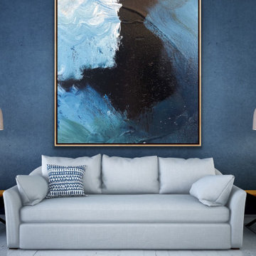 Original Handmade Modern Abstract Custom Art for Modern Contemporary Interiors