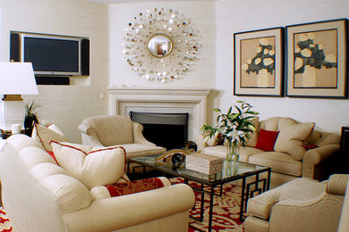 Living room - eclectic living room idea in Los Angeles
