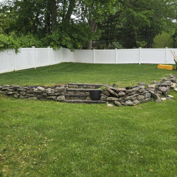 Stacked Stone Retaining Wall Loudonville Loudonville, NY