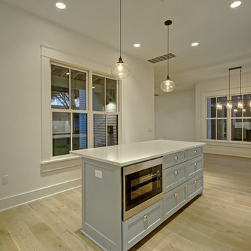 Modern Farmhouse Built-In Microwave - Perch Plans