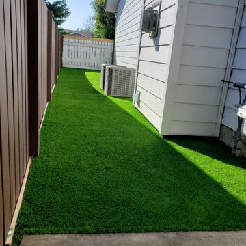 Synthetic Artificial Turf Grass Dog Yard Transformations