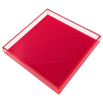Square Tray, Pink