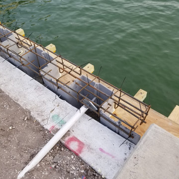 600 feet of seawall
