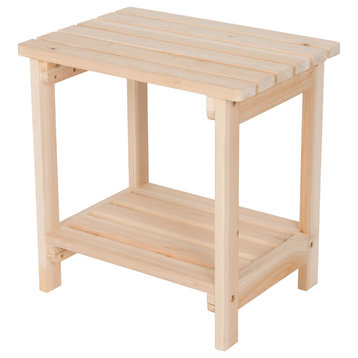 Rectangular Side Table, Natural, Small