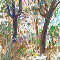 Two Black Trees by John Douglas - Paintings