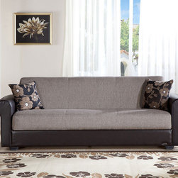 Istikbal | Enea Sofa Sleeper in Redeyef Brown - Furniture