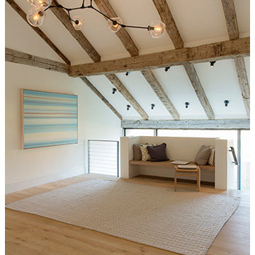 Martha's Vineyard Modern Barn Stair Landing