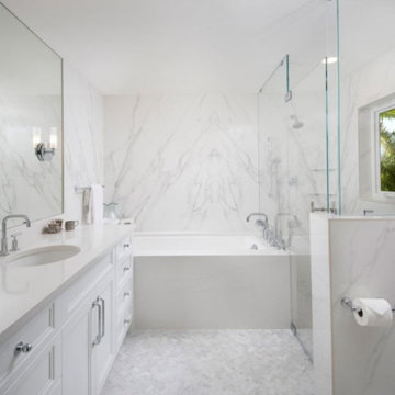 Transitional Master and Guest Bathroom Remodels in Ft. Myers, FL