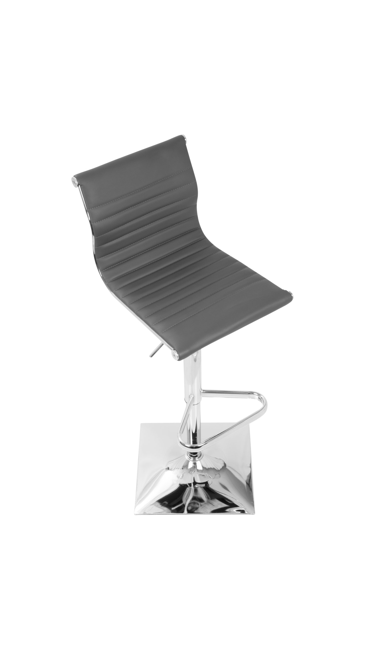 LumiSource Master Height Adj. Barstool, Gray