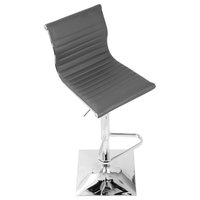 LumiSource Master Height Adj. Barstool, Gray
