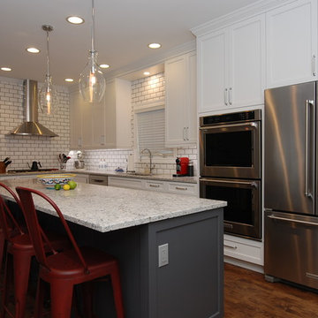 White/Gray Kitchen Remodel in Highland Park, IL