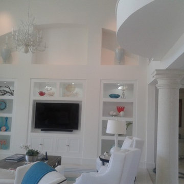 custom built in media cabinets