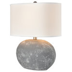 Elk Home - Elk Home H0019-8053 Elin - 1 Light Table Lamp - The Elin table lamp's rounded form is made from eaElin 1 Light Table L Concrete Round Oval  *UL Approved: YES Energy Star Qualified: n/a ADA Certified: n/a  *Number of Lights: 1-*Wattage:100w A21 3-Way bulb(s) *Bulb Included:No *Bulb Type:A21 3-Way *Finish Type:Concrete