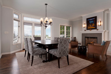 Elegant dining room photo in Seattle