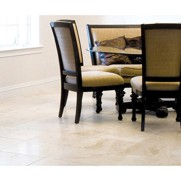 Beige 18 inch "Diana" Kitchen Floor Tiles