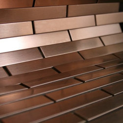 Copper Stainless Steel Subway Style Mosaic Tiles - Home Accessories & Decor