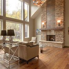 center fireplace ideas