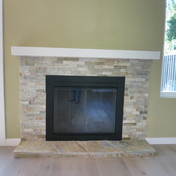Resurface Fireplace with Earthstone Tiles