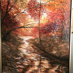 Glisten & Glow, 72 X 36" - Paintings