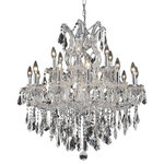 Elegant Lighting - 2801 Maria Theresa Collection Hanging Fixture, Clear, Royal Cut - Bring the beauty and passion of the Palace of Versailles into your home with this ageless classic. The Maria Theresa has been the gold standard for elegance and grace in the chandelier world for hundreds of years. The Maria Theresa has delicate glass arms draped with plentiful amounts of classic clear crystal or the wildly popular golden teak crystal and is guaranteed to make your home feel like a palace.