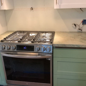 Kitchen Remodel 2024 Oakland/ white and light green