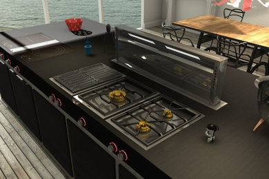 Minimalist kitchen photo in Other