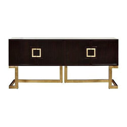 Braxton Rosewood Console - Brass - Clayton Gray Home - Furniture