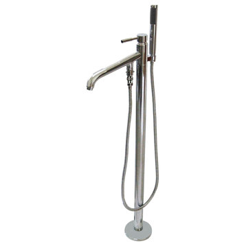 KS8131DL Concord Freestanding Tub Faucet With Hand Shower, Polished Chrome