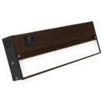 NICOR Lighting - NUC-5 Series Selectable LED Under Cabinet Light, Oil Rubbed Bronze, 12.5 - NICOR's fifth generation LED Undercabinet light features the latest in LED technology. The NUC Series Selectable LED Undercabinet allows you to change the color temperature of the light to 2700K, 3000K, and 4000K. The selectable color temperature switch is located next to the on/off rocker switch for easy access. This fixture is designed for easy hardwire installation that can be done through various knockout ports. This allows you to control the undercabinet lights from a wall switch or dimmer for full range dimming. The 1-inch low profile design keeps the fixture out of sight to provide pure ambient light without heat or harmful UV light. This Selectable LED Undercabinet is available in Black, Nickel, Oil-Rubbed Bronze, and White in sizes ranging from 8-inches to 40-inches. It features a projected lifespan of over 100,000 hours and is protected by NICOR's 5-year limited warranty.