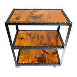 Industrial Bar Cart - Bar Carts