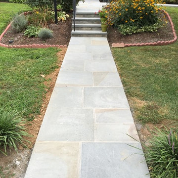 Thermal Cut Flagstone Walkway in Bethesda With 2 Inch Thick Step Runners