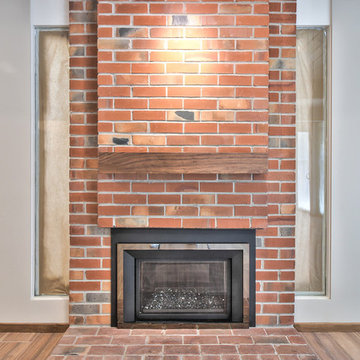 Sunnyvale Eichler Style Whole House Remodel - Fireplace