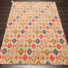3'11''x5'8'' Hand Knotted Wool Oriental Area Rug Mint, Coral