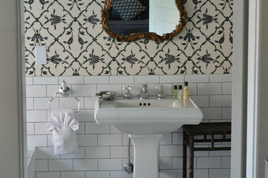 Example of a large eclectic home design design in Other