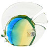 GlassOfVenice Murano Glass Tropical Fish - Amber Aqua