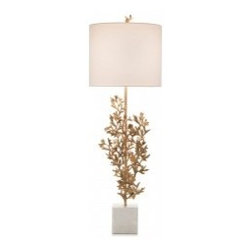 Brass Botanical Table Lamp - Table Lamps