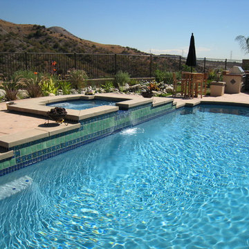 pools, bbq, spa, ponds, water features, hardscapes, firepits, custom