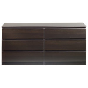 Scottsdale 6 Drawer Double Dresser Transitional Dressers By