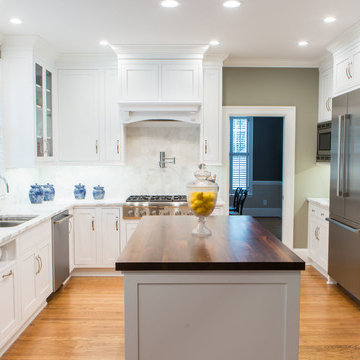 Kingston Bright White Recessed Square Cabinets