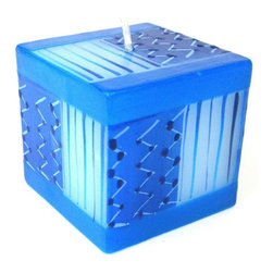 Nobunto - Hand Painted Candle, Cube, Feruzi Design - Candles